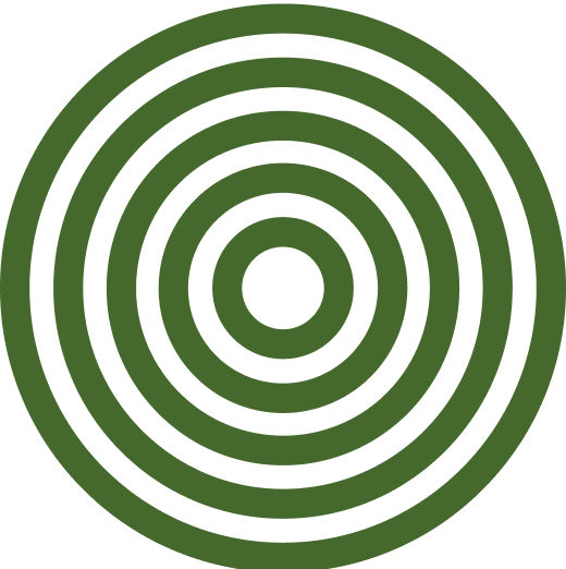 Dark green concentric circles