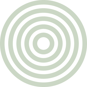 Green concentric circles